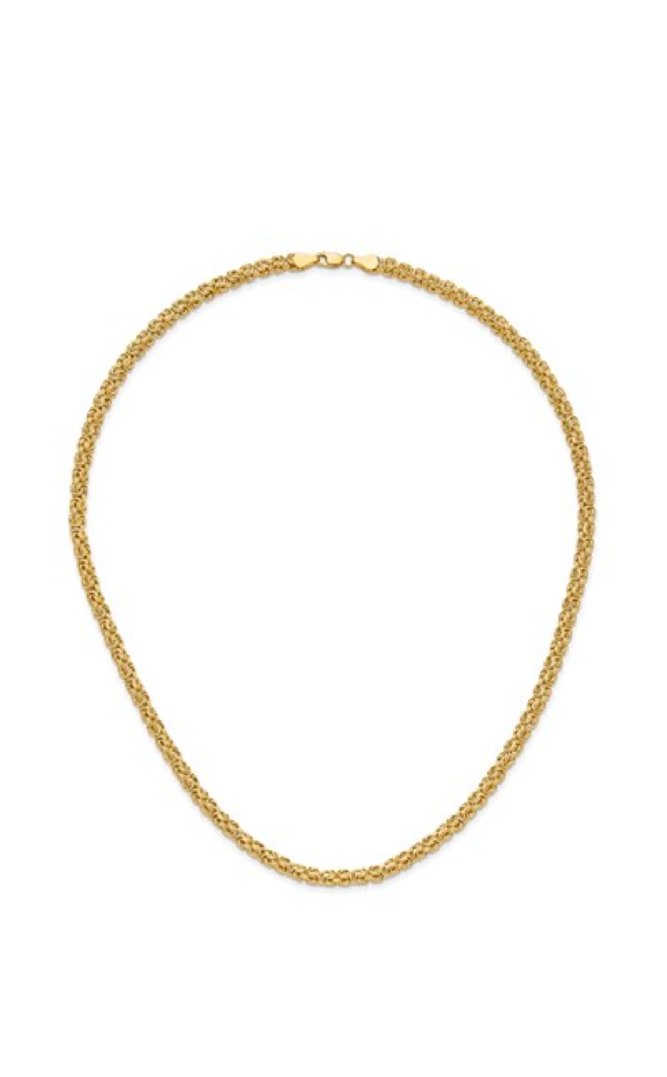 Solid 14k gold 18”  byzantine link